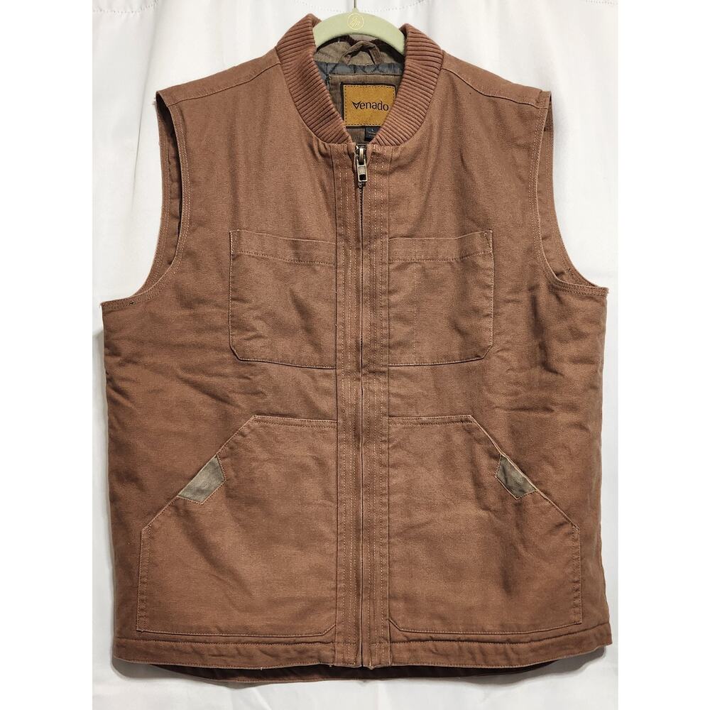 Venado Concealed Carry Vest L tan quilted interior super warm